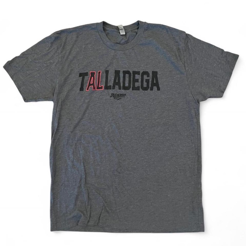 Nascar Apparel Talladega Alabama Charcoal Graphic Tee Large Nascar Apparel Talladega Alabama Charcoal Graphic Tee Large